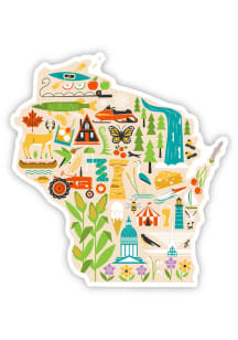 Wisconsin icons state Stickers