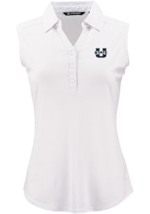 Cutter and Buck Utah State Aggies Womens White Forge Eco Polo Shirt