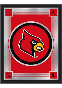 Louisville Cardinals Logo Hanging Back Bar Mirror