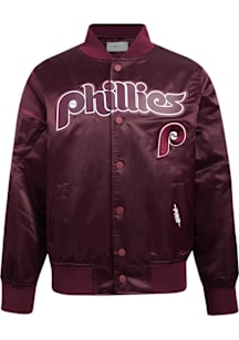Pro Standard Philadelphia Phillies Youth Maroon Classic Chenille Light Weight Jacket