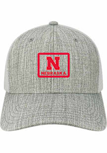 Nebraska Cornhuskers Ash Mid Pro Trucker Youth Adjustable Hat