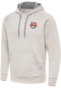 Antigua New York Red Bulls Mens White Victory Long Sleeve Hoodie
