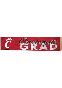 Red Cincinnati Bearcats 3x13 Block Sign Grad Sign