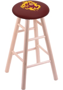 Arizona State Sun Devils Sparky Round Cushion Maple Pub Stool - Brown
