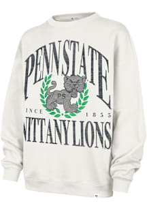 47 Penn State Nittany Lions Womens Ivory Oversized Crew Sweatshirt