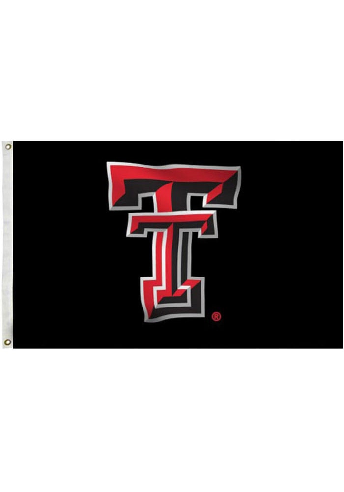 Texas Tech Red Raiders 3x5 Black Grommet Black Silk Screen Grommet Flag