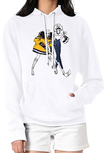 4Her Nashville Predators Womens White Hockey Girls Hooded Sweatshirt
