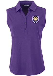 Cutter and Buck Orlando City SC Womens Purple Forge Eco Polo Shirt