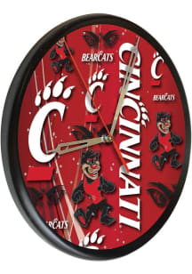Black Cincinnati Bearcats Printed Wall Clock