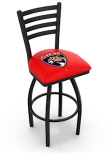Florida Panthers High Back Swivel Pub Stool - Black
