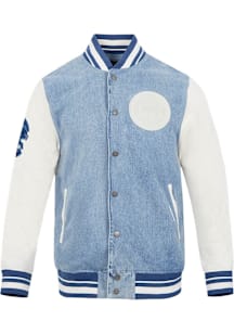 Pro Standard Chicago Cubs Mens Blue Varsity Blues Medium Weight Jacket