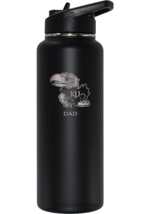 Kansas Jayhawks Dad 34oz Stainless Steel Bottle - Black