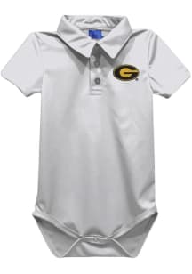 Vive La Fete Grambling State Tigers Baby White Team Short Sleeve One Piece Polo