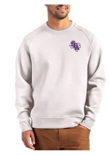 Cutter and Buck SFA Lumberjacks Mens Grey Roam Long Sleeve Crew Sweatshirt