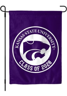 Purple K-State Wildcats Class of 2028 Garden Flag