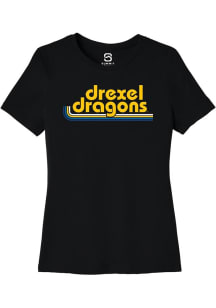Drexel Dragons Black Summit Sportswear Stripes Short Sleeve T-Shirt