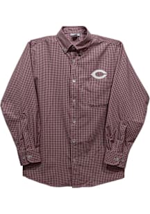 Vive La Fete University of Chicago Maroons Toddler Maroon Gingham Long Sleeve Polo