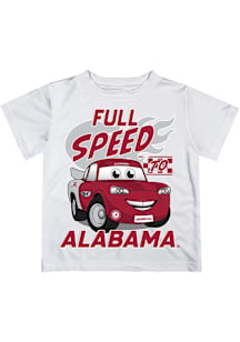Vive La Fete Alabama Crimson Tide Infant Full Speed Short Sleeve T-Shirt White