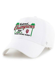 47 Indiana Hoosiers 2026 National Champs Event Clean Up Adjustable Hat - White
