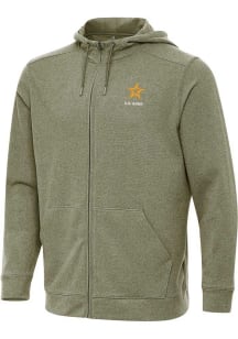 Antigua Army Mens Olive Effortless Long Sleeve Full Zip Jacket