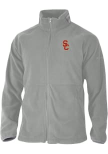Mens USC Trojans Grey Columbia Everest Ridge Long Sleeve Full Zip Jacket