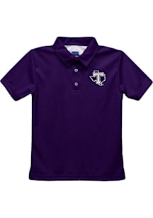 Vive La Fete Tarleton State Texans Toddler Purple Team Short Sleeve Polo Shirt