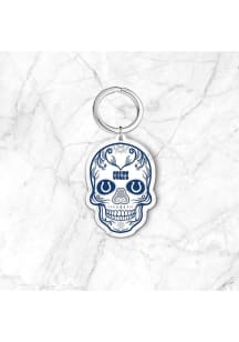 Indianapolis Colts Acrylic Skull Keychain