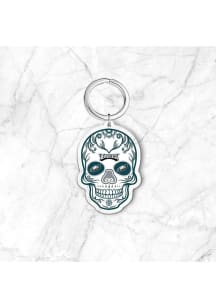 Philadelphia Eagles Acrylic Skull Keychain