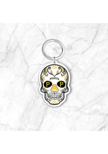 Pittsburgh Pirates Sugar Skull Keychain