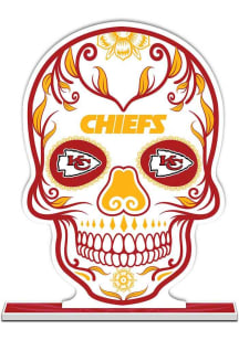 Kansas City Chiefs Skull Standee Figurine