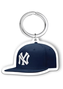 New York Yankees Acrylic Cap Keychain - Blue