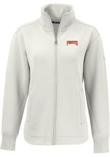 Cutter and Buck Pittsburgh Pirates Womens White Cooperstown  Roam Light Weight Jacket