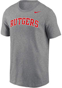 Nike Rutgers Scarlet Knights Grey DriFIT Short Sleeve T Shirt