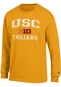 Mens USC Trojans Gold Champion Big Ten Jersey Tee