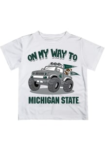 Infant Michigan State Spartans White Vive La Fete On My Way Short Sleeve T-Shirt