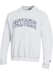 Champion Penn State Nittany Lions Mens White Tonal Embroidered Long Sleeve Crew Sweatshirt