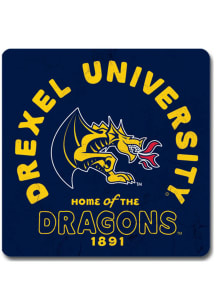 Blue Drexel Dragons Team Logo Coaster