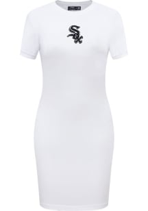 Pro Standard Chicago White Sox Womens White Classic Short Sleeve Dress
