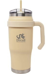 Khaki Drexel Dragons Team Logo Stainless Steel Tumbler