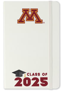 White Minnesota Golden Gophers Class of 25 team logo Notebook and Folder