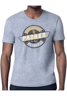 Starter San Diego Padres Grey Route 66 Short Sleeve T Shirt
