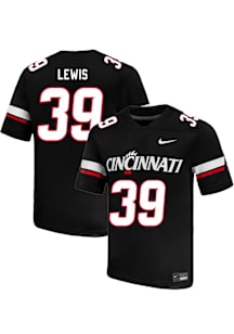 Cincear Lewis  Nike Cincinnati Bearcats Black Football NIL Name And Number Football Jersey