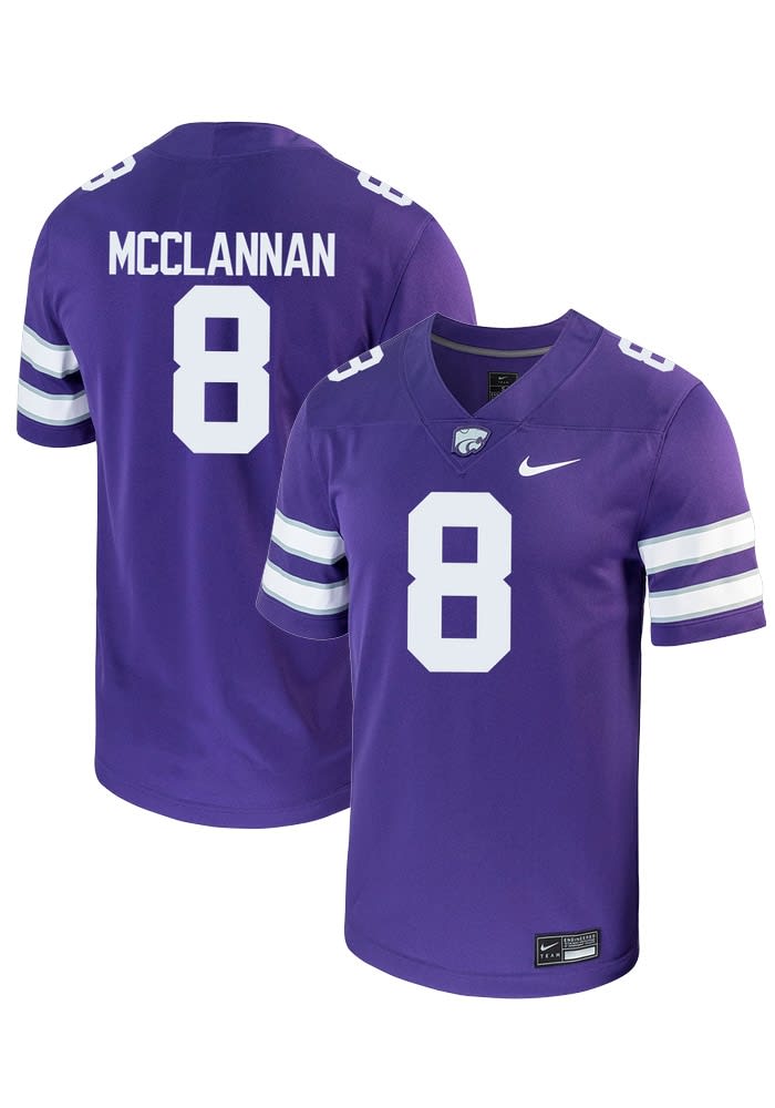 Simon McClannan Mens PURPLE K-State Wildcats Football NIL Game