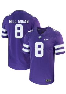 Simon McClannan Nike Mens Purple K-State Wildcats NIL Game Football Jersey