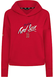 Levelwear Boston Red Sox Womens Red Sweet Sizzle Hooded Sweatshirt