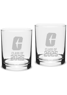 UNCC 49ers Class of 2025 Set of 2 Rock Glass - White