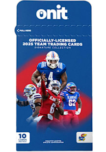 Kansas Jayhawks 2025 Football Single Pack Collectible NCAA Cards - Blue