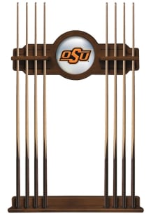 Oklahoma State Cowboys Solid Wood Cue Rack Pool Table