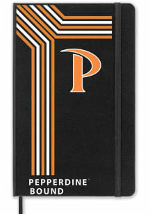 Pepperdine Waves School Bound team logo Notebook and Folder - Black