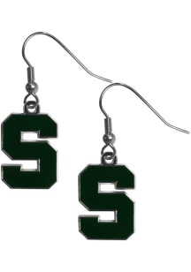 Chrome Dangle Michigan State Spartans Womens Earrings -